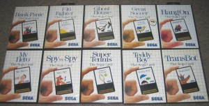 10 jeux Master System en carte