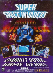 Publicité pour Space Invaders sur Game Gear