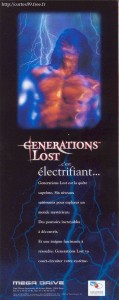 Publicité pour Generations Lost sur Megadrive