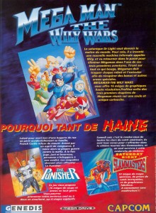 Publicité pour Megaman pour Megadrive