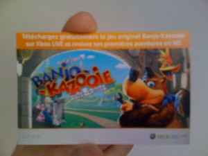 Carte promotionnelle Banjo 1 offert