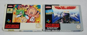 Super BC Kid and UN Squadron on Super Nintendo