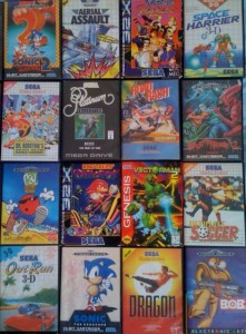 Quelques titres SEGA Master System & Megadrive